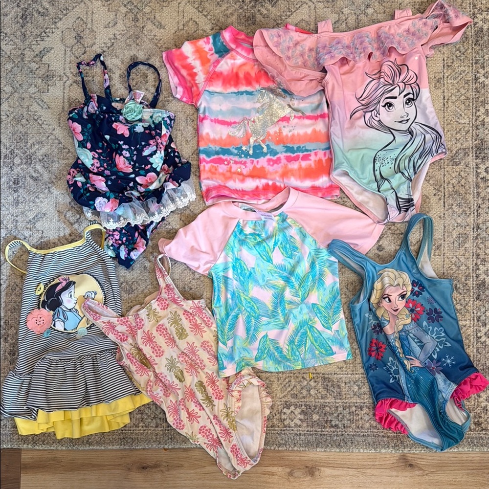 Girls 4T Swimsuit Kids' Swim Collection Lot